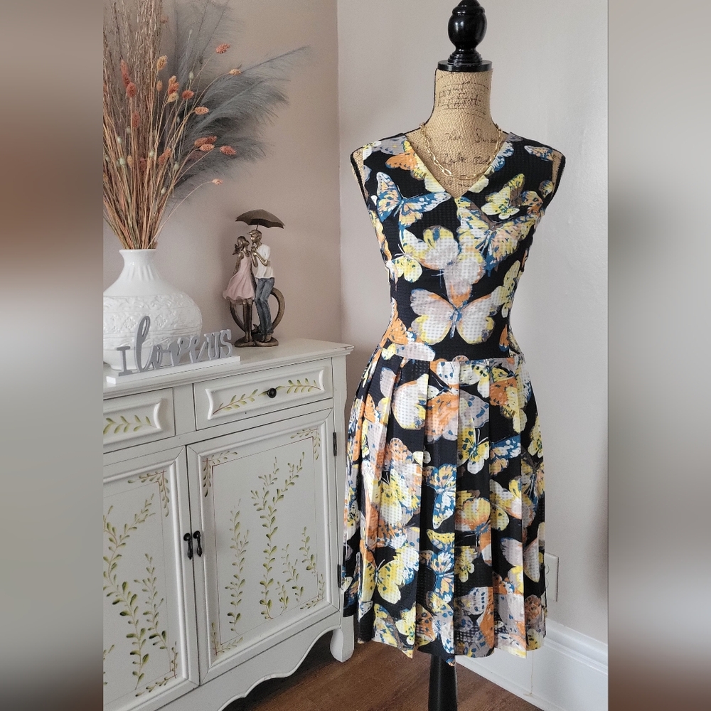NINE WEST A-Line Pleated Dress🦋